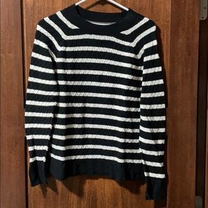Black and White Striped Sweater